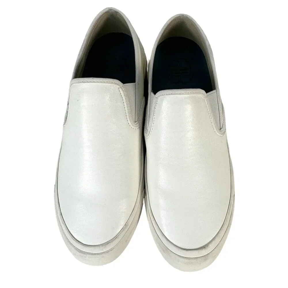 SeaVees Men's Size 10 SeaChange Slip On White Vegan Corn Leather Shoes